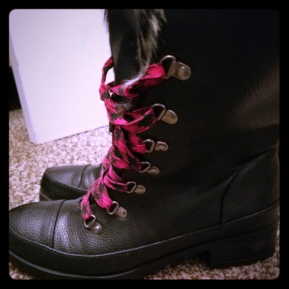Justfab black boots